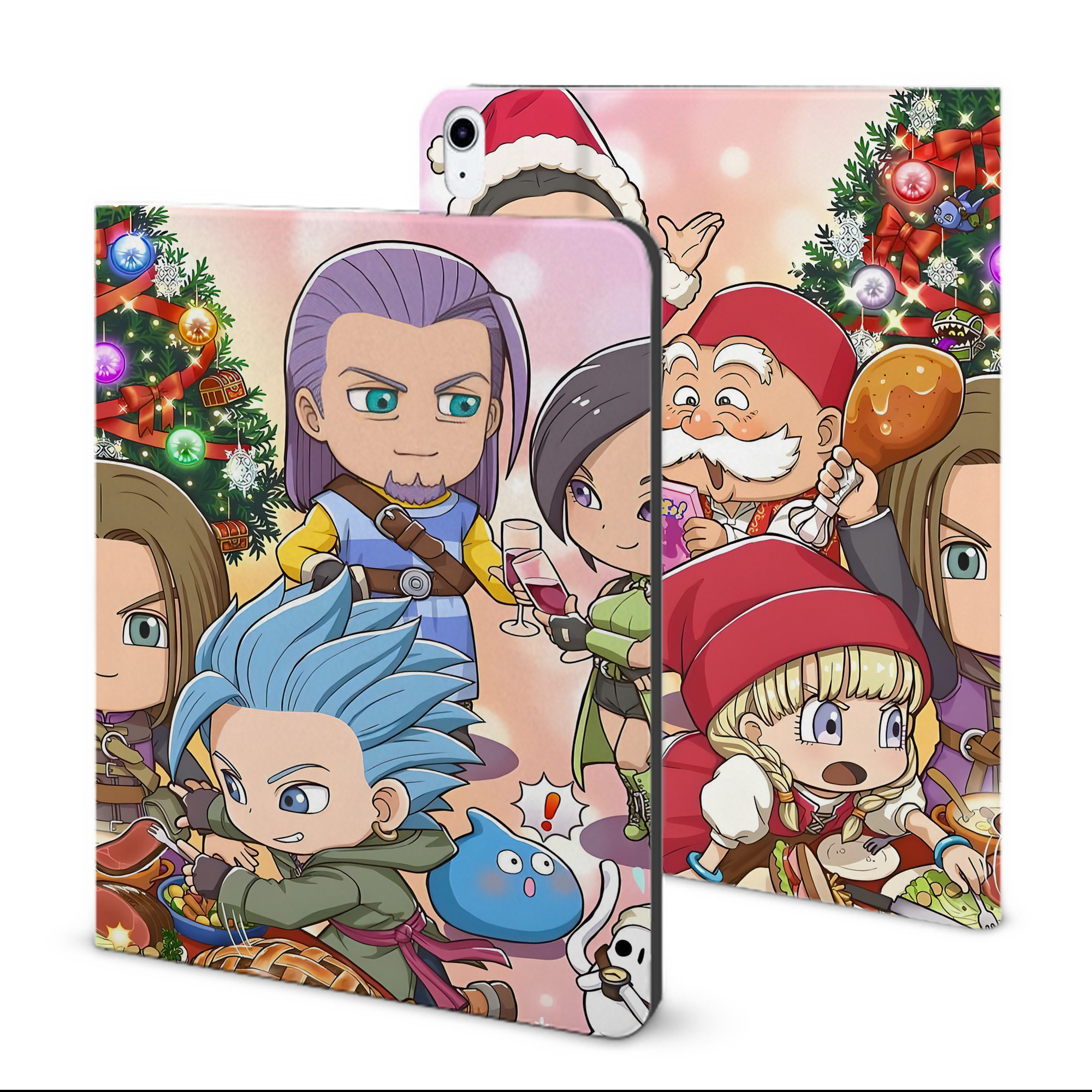 （画像用） ドラゴンクエスト Doragon Kuesuto Dragon Quest IPad ケース ブック型 PUレザー TPU 耐衝撃 軽量 薄型 ペン収納なし 全面保護 IPad 各モデル対応